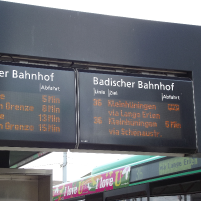 Basel Tram Sign