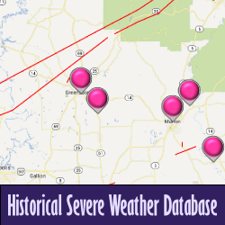 View the Historical Severe Weather Database